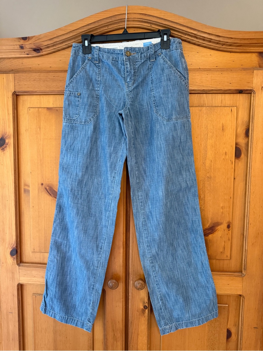 Pilcro and the Letterpress Light Blue Wide-Leg Denim Jeans
